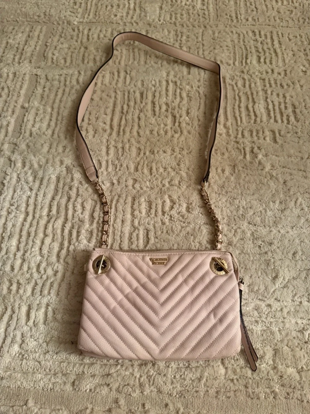 Victoria’s Secret Pink Quilted Crossbody Bag